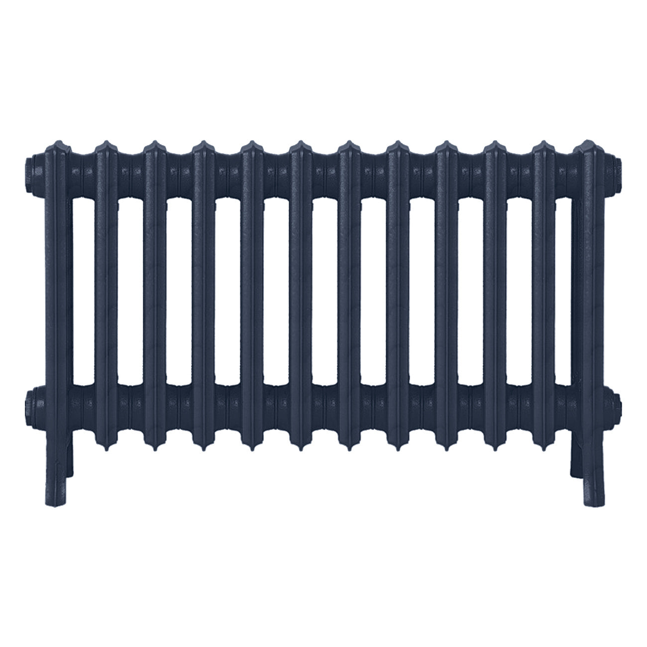 Grace - Anthracite Cast Iron Column Radiator H450mm x W756mm 4 Column - Wall Hung