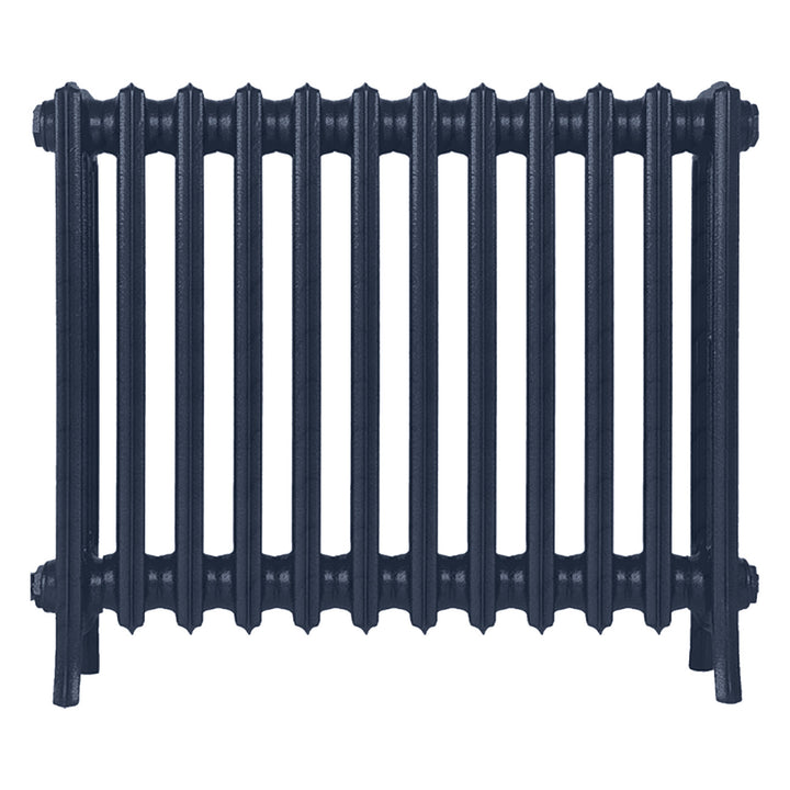 Grace - Anthracite Cast Iron Column Radiator H650mm x W756mm 4 Column - Floor Standing