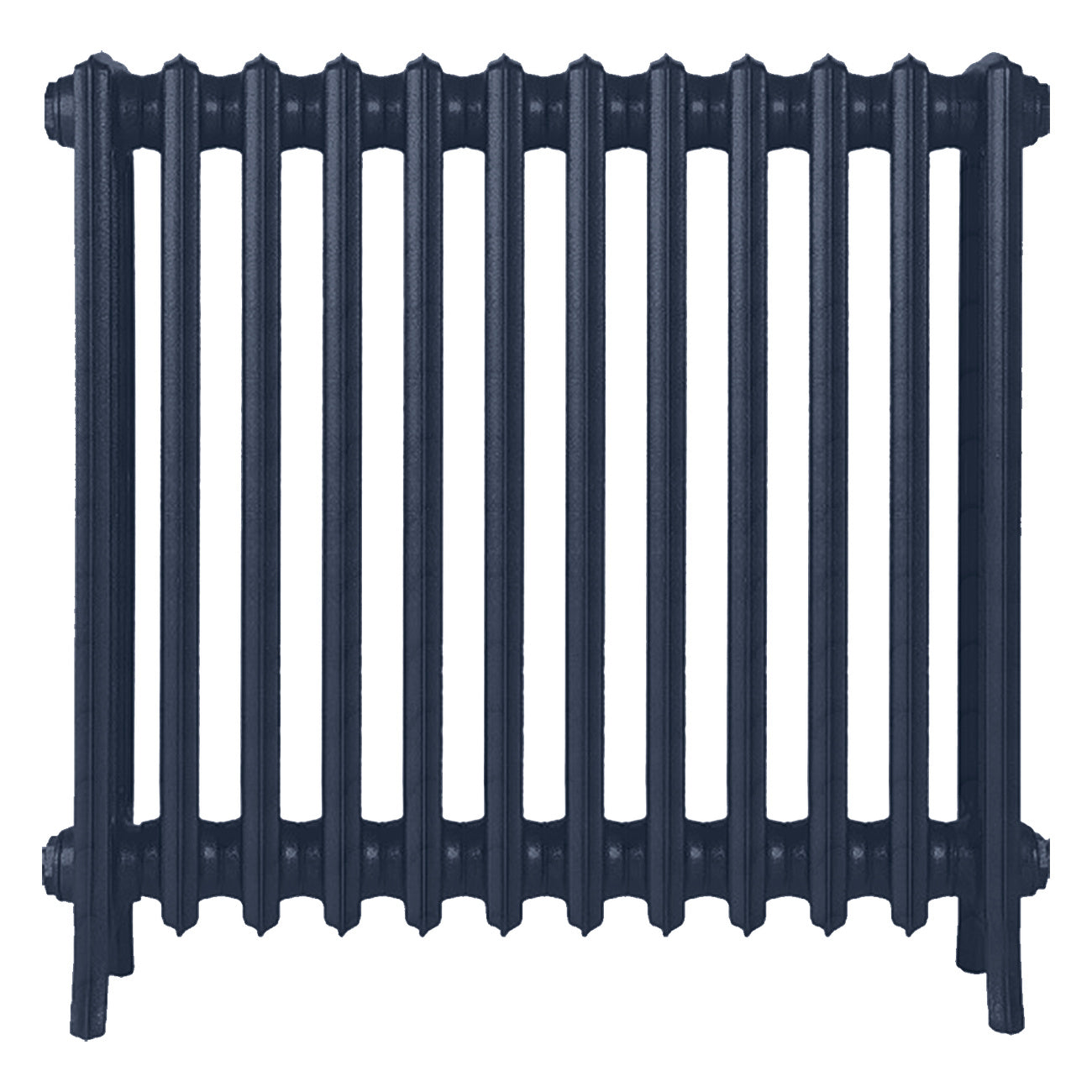 Grace - Anthracite Cast Iron Column Radiator H750mm x W756mm 4 Column - Floor Standing