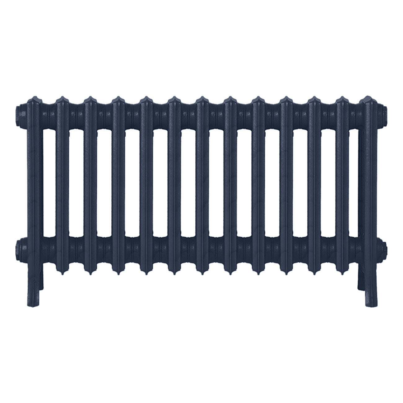 Grace - Anthracite Cast Iron Column Radiator H450mm x W817mm 4 Column - Wall Hung