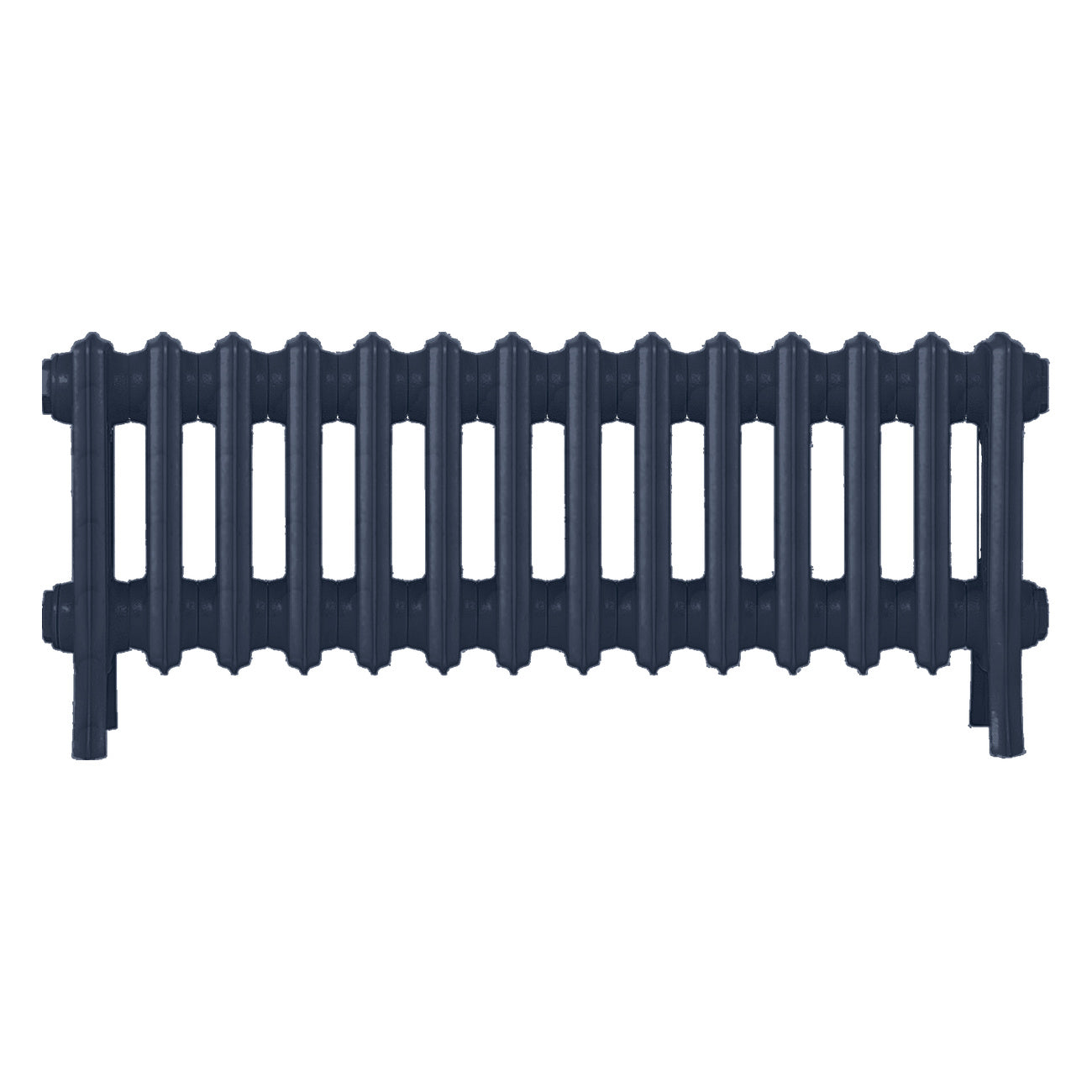 Grace - Anthracite Cast Iron Column Radiator H300mm x W877mm 4 Column - Wall Hung