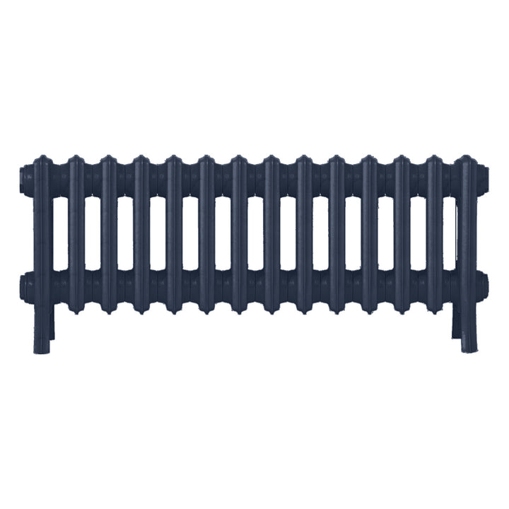 Grace - Anthracite Cast Iron Column Radiator H300mm x W877mm 4 Column - Wall Hung
