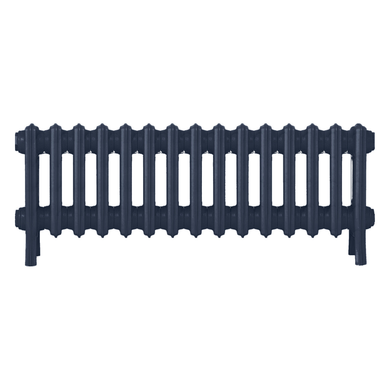 Grace - Anthracite Cast Iron Column Radiator H300mm x W938mm 4 Column - Wall Hung