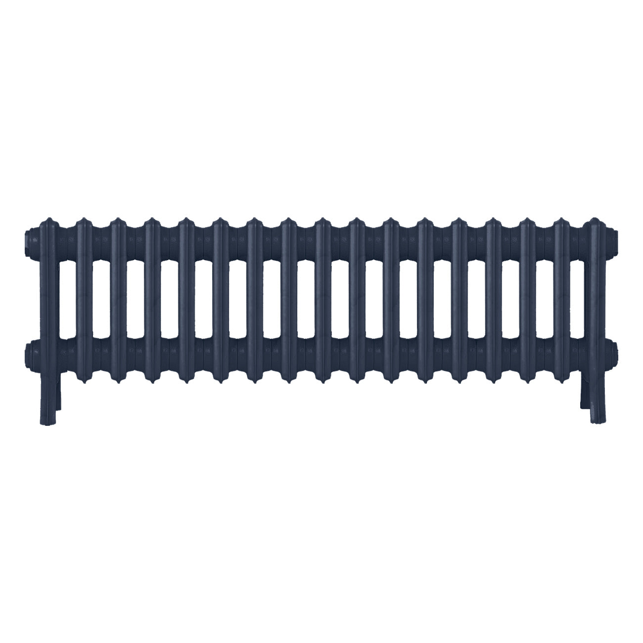 Grace - Anthracite Cast Iron Column Radiator H300mm x W1059mm 4 Column - Wall Hung