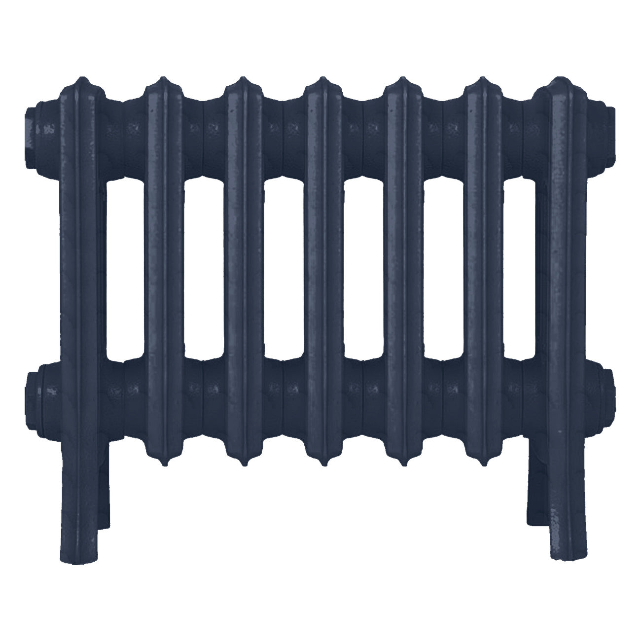 Grace - Anthracite Cast Iron Column Radiator H300mm x W454mm 4 Column - Wall Hung