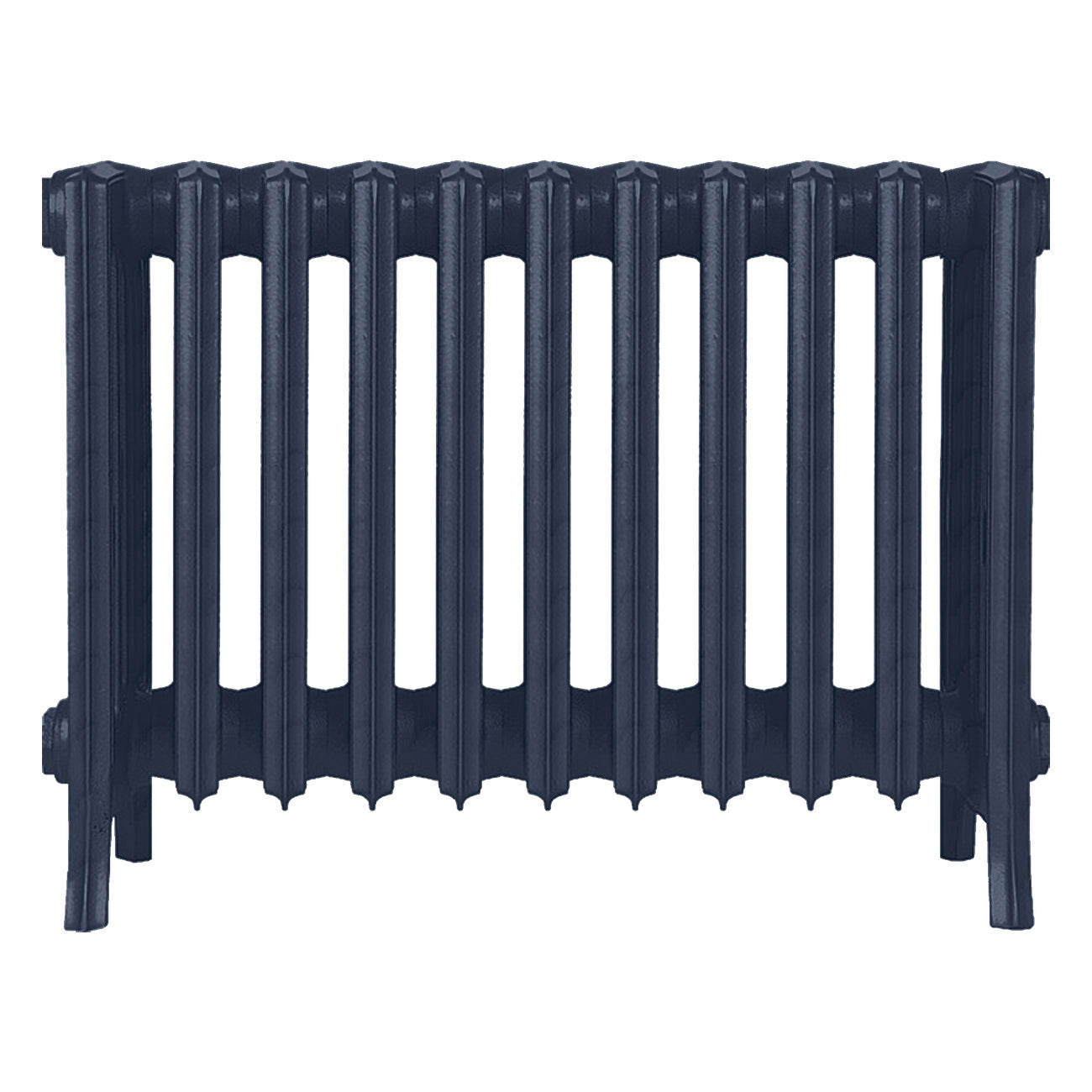 Grace - Anthracite Cast Iron Column Radiator H450mm x W696mm 6 Column - Wall Hung