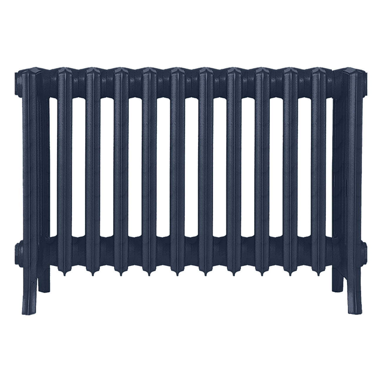 Grace - Anthracite Cast Iron Column Radiator H450mm x W756mm 6 Column - Wall Hung
