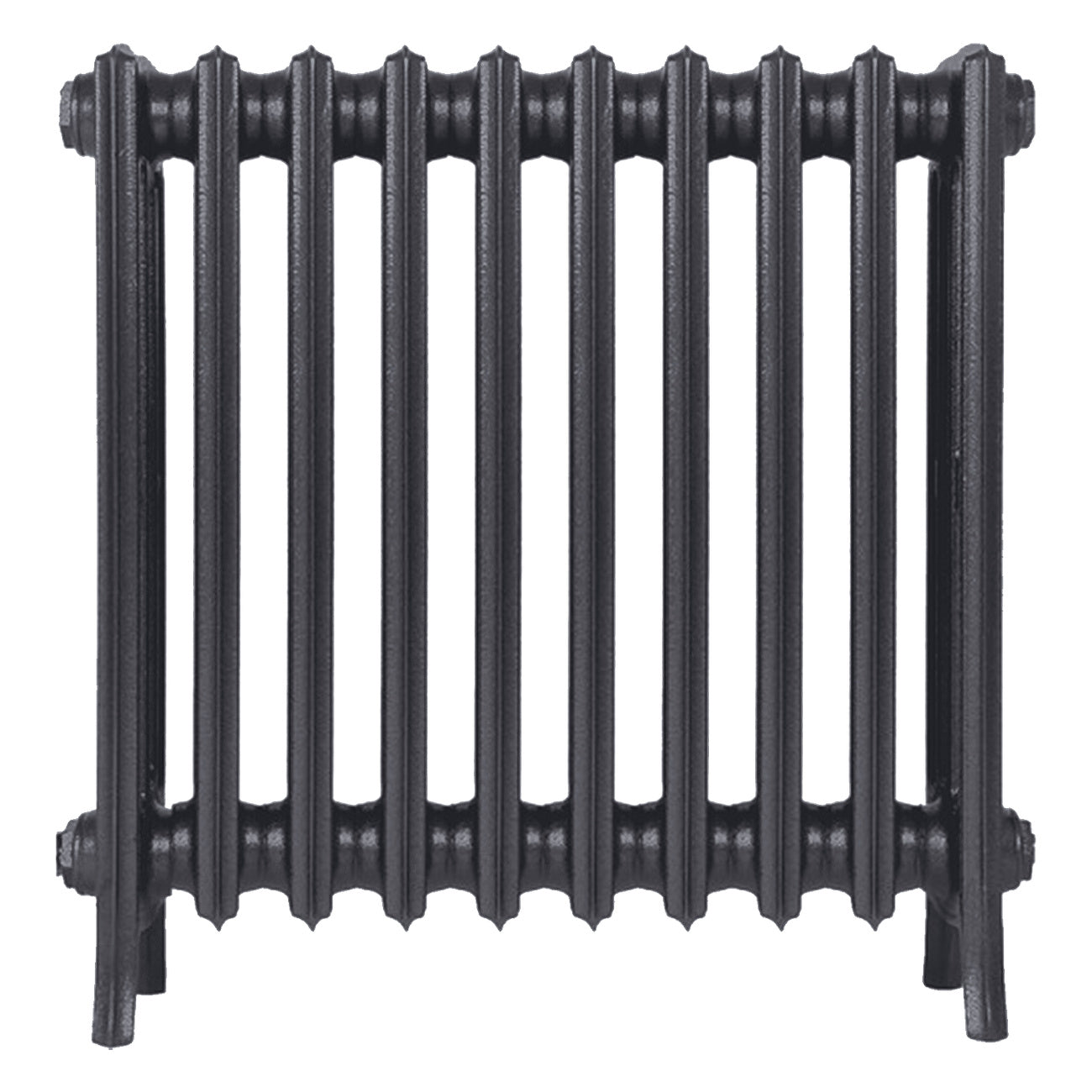 Grace - Black Iron Cast Iron Column Radiator H650mm x W635mm 4 Column - Floor Standing