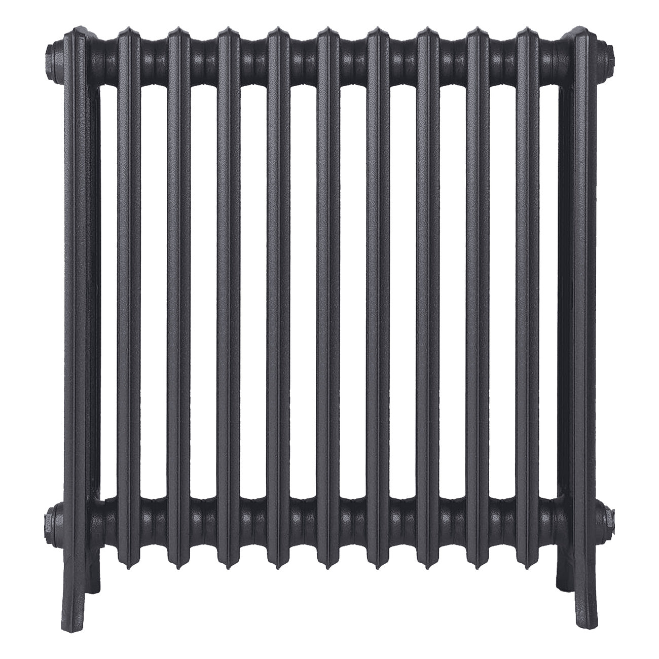 Grace - Black Iron Cast Iron Column Radiator H700mm x W696mm 4 Column - Wall Hung