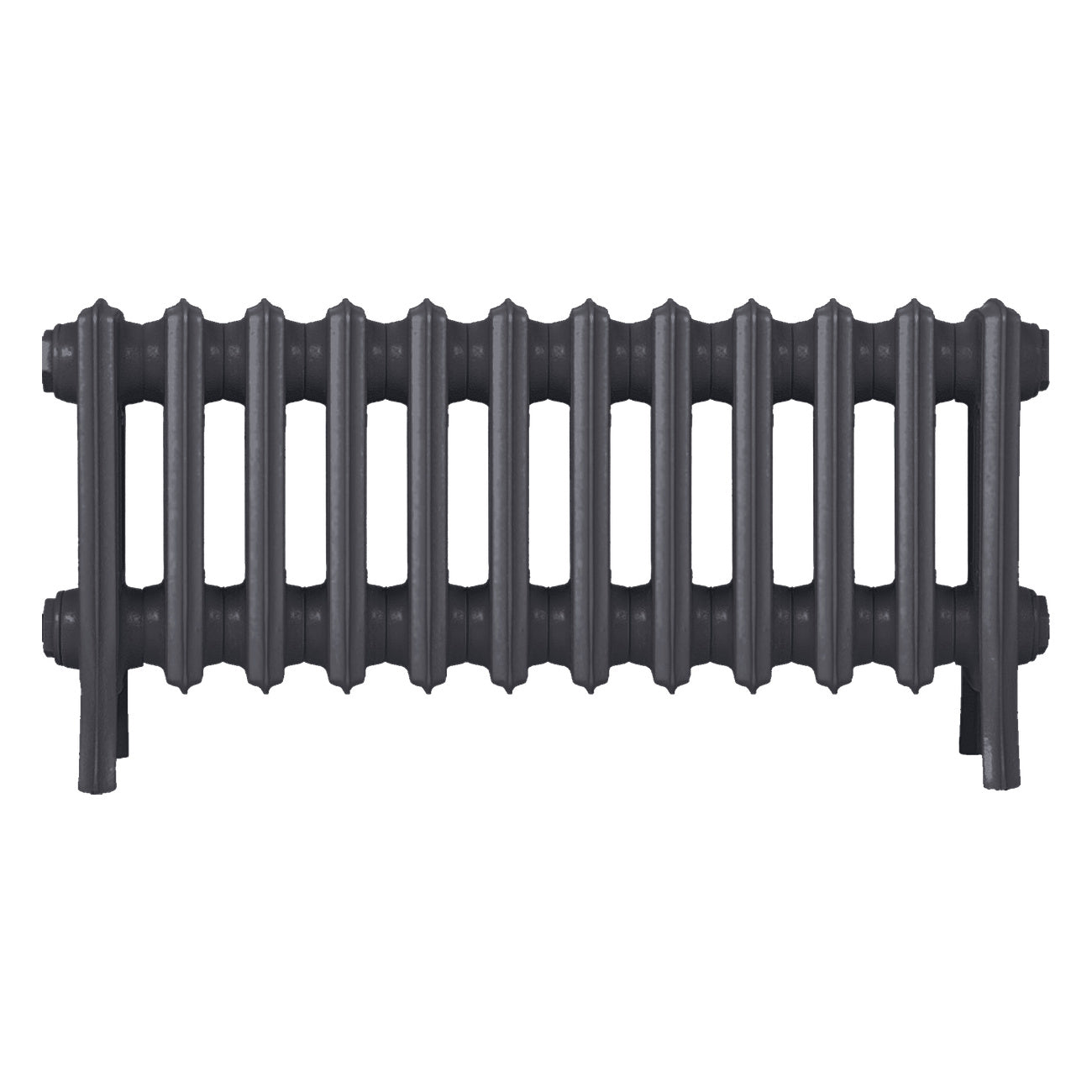Grace - Black Iron Cast Iron Column Radiator H300mm x W756mm 4 Column - Wall Hung