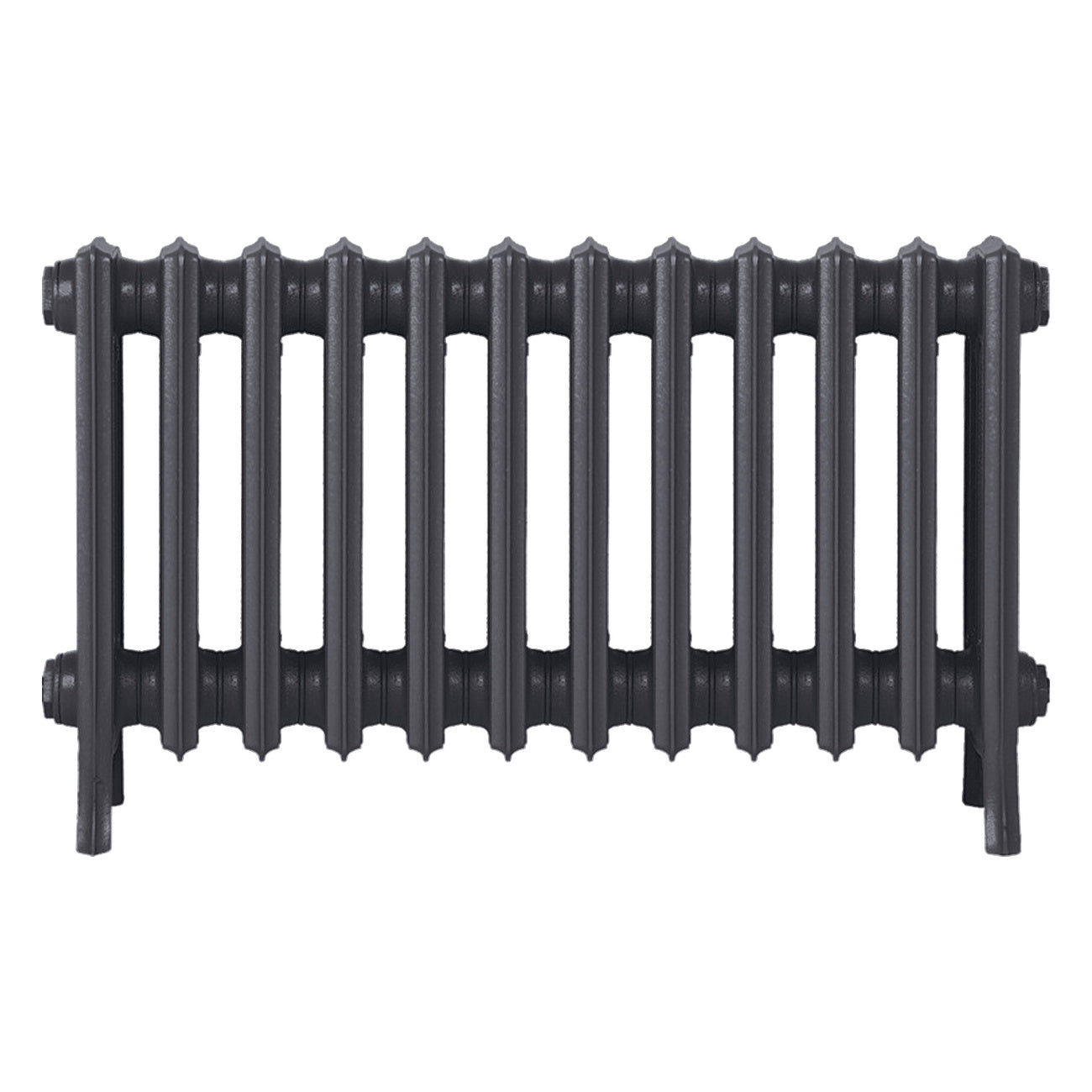 Grace - Black Iron Cast Iron Column Radiator H450mm x W756mm 4 Column - Wall Hung