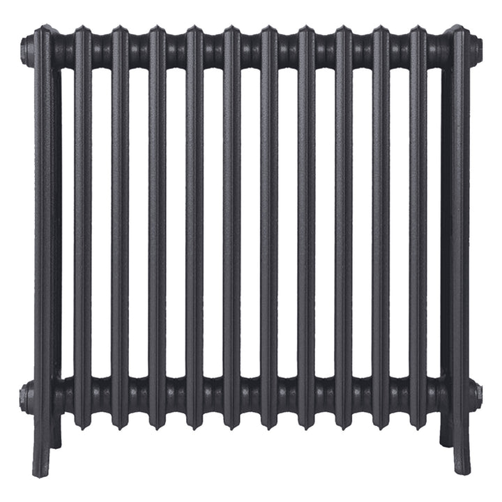 Grace - Black Iron Cast Iron Column Radiator H700mm x W756mm 4 Column - Wall Hung