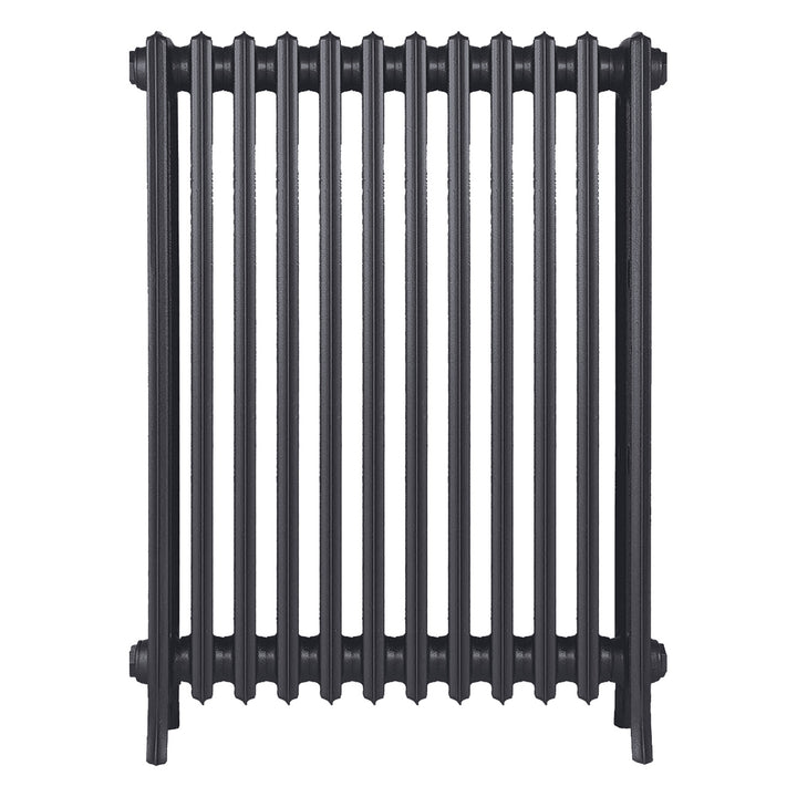 Grace - Black Iron Cast Iron Column Radiator H950mm x W756mm 4 Column - Floor Standing