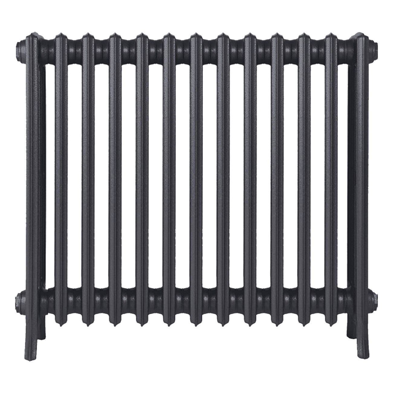 Grace - Black Iron Cast Iron Column Radiator H700mm x W817mm 4 Column - Wall Hung