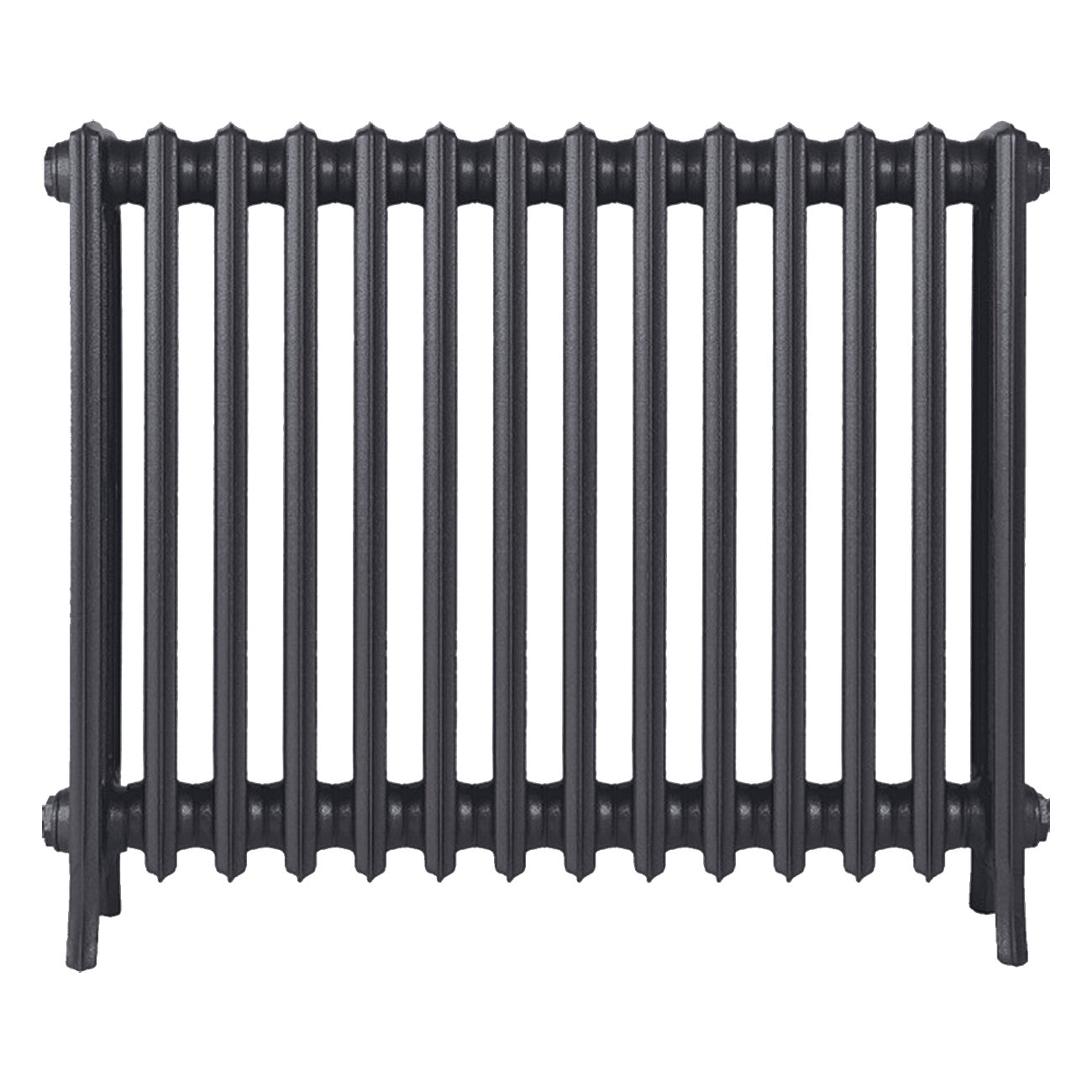Grace - Black Iron Cast Iron Column Radiator H700mm x W877mm 4 Column - Wall Hung
