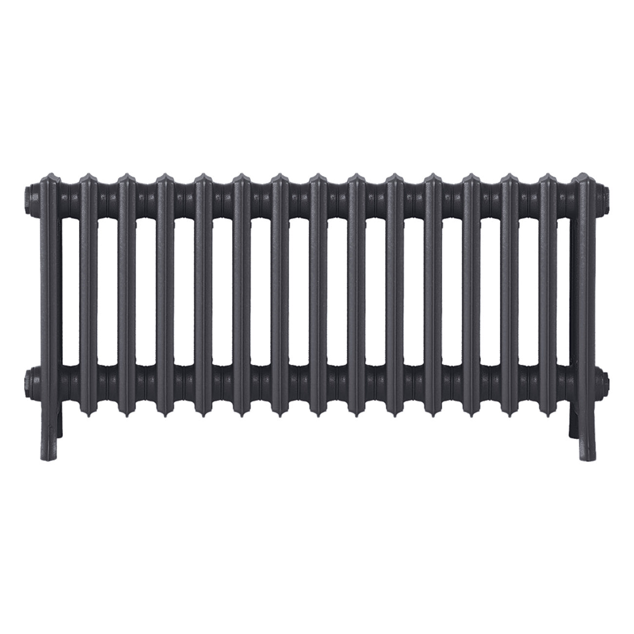 Grace - Black Iron Cast Iron Column Radiator H450mm x W938mm 4 Column - Wall Hung
