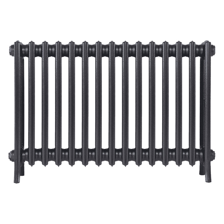 Grace - Black Iron Cast Iron Column Radiator H650mm x W938mm 4 Column - Floor Standing