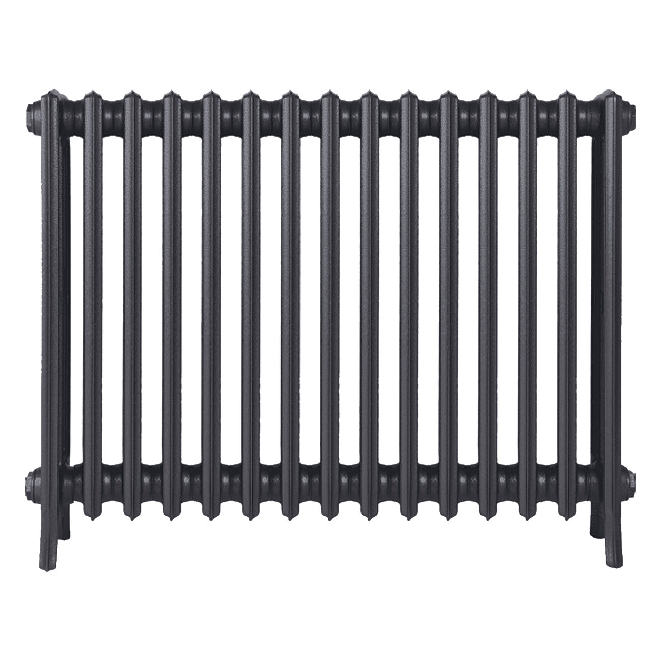 Grace - Black Iron Cast Iron Column Radiator H700mm x W938mm 4 Column - Wall Hung
