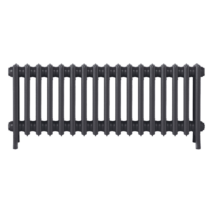 Grace - Black Iron Cast Iron Column Radiator H450mm x W1059mm 4 Column - Wall Hung