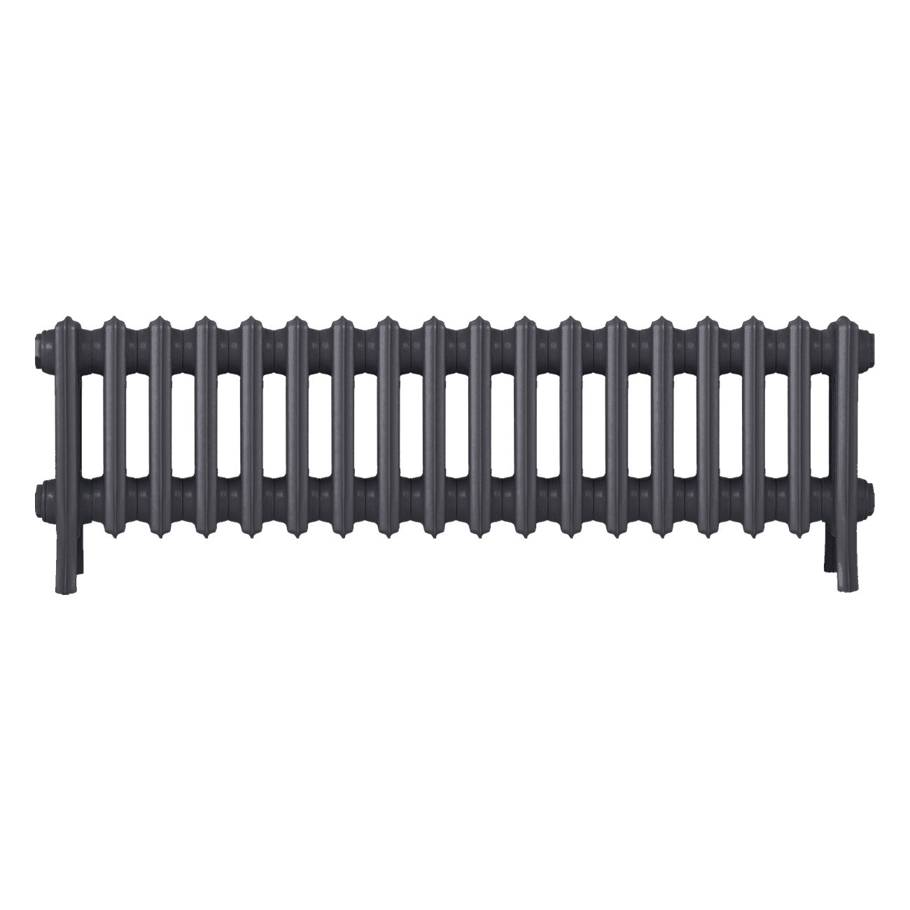 Grace - Black Iron Cast Iron Column Radiator H300mm x W1119mm 4 Column - Wall Hung