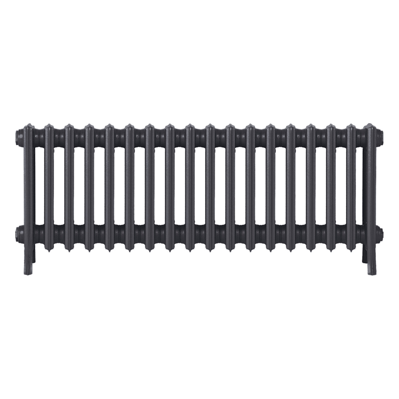 Grace - Black Iron Cast Iron Column Radiator H450mm x W1119mm 4 Column - Wall Hung