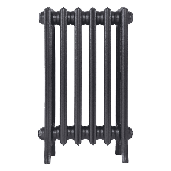 Grace - Black Iron Cast Iron Column Radiator H650mm x W393mm 4 Column - Floor Standing