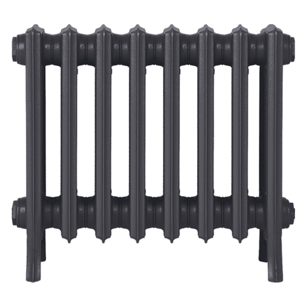 Grace - Black Iron Cast Iron Column Radiator H450mm x W514mm 4 Column - Wall Hung