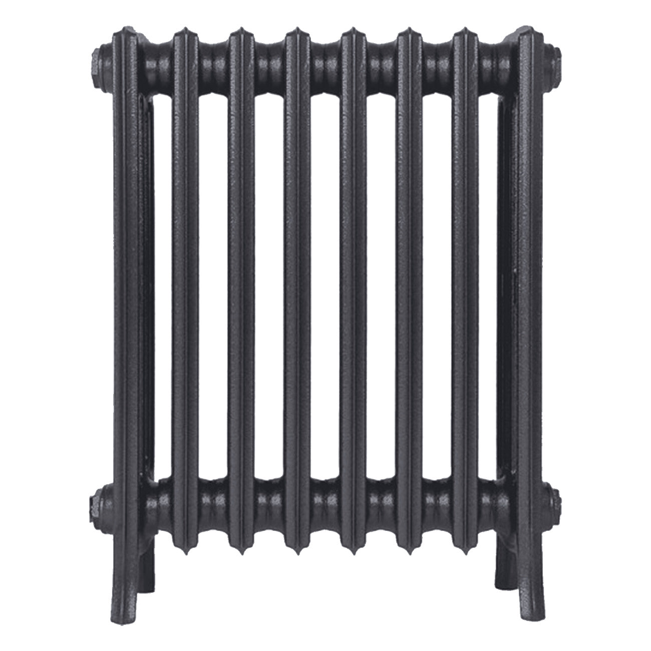 Grace - Black Iron Cast Iron Column Radiator H650mm x W514mm 4 Column - Floor Standing