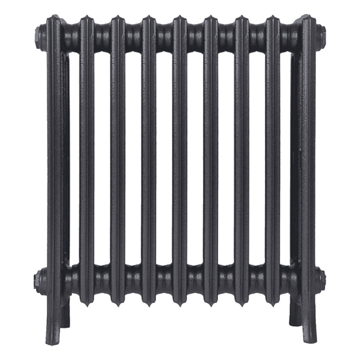 Grace - Black Iron Cast Iron Column Radiator H650mm x W575mm 4 Column - Floor Standing