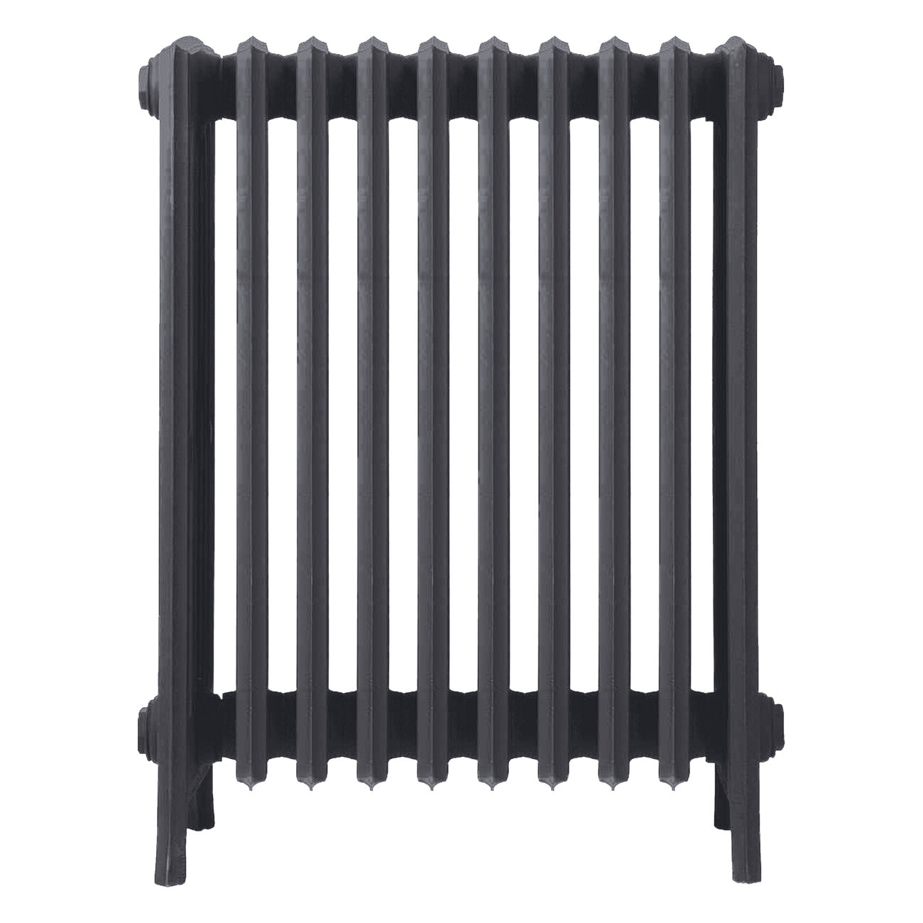 Grace - Black Iron Cast Iron Column Radiator H700mm x W635mm 6 Column - Wall Hung