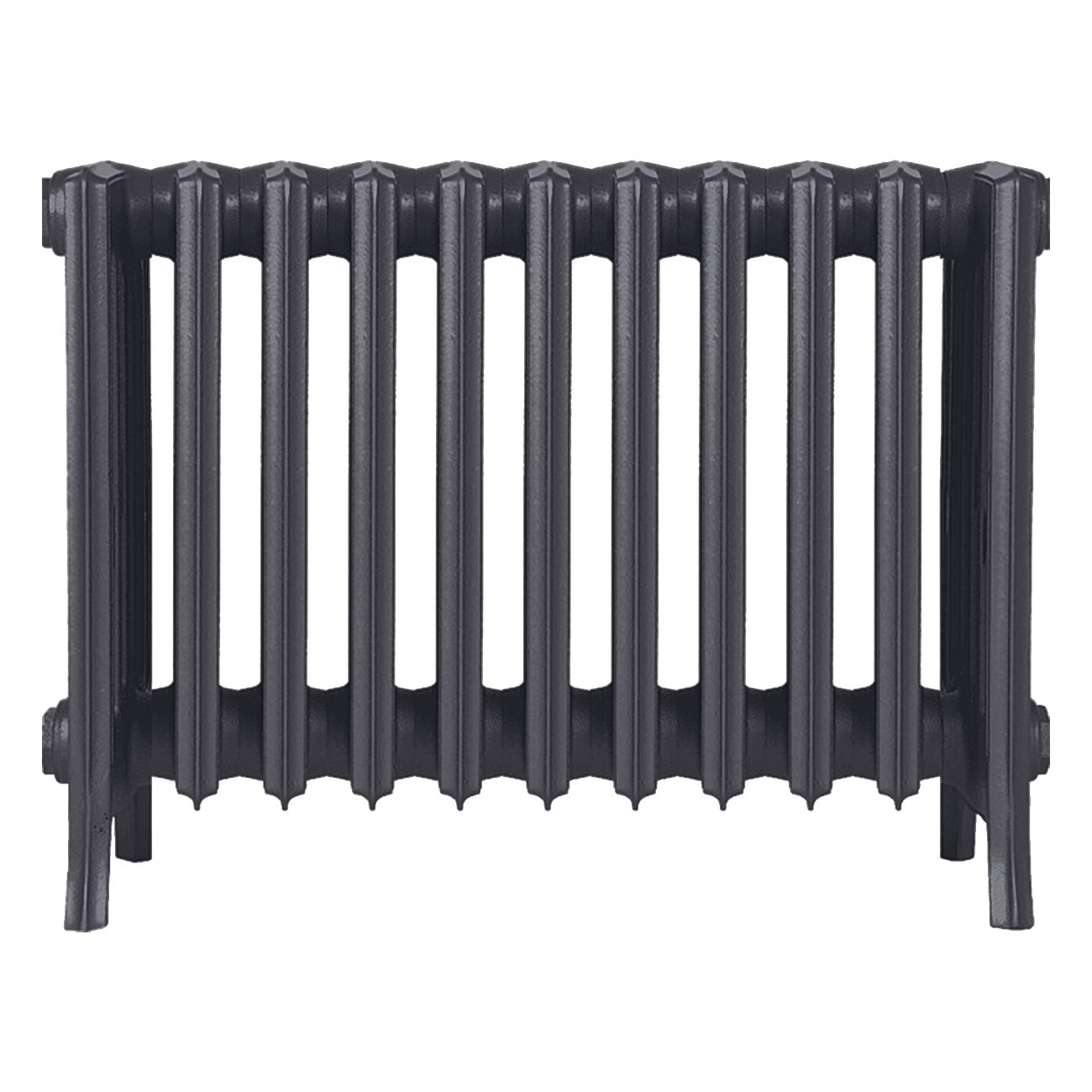 Grace - Black Iron Cast Iron Column Radiator H450mm x W696mm 6 Column - Wall Hung