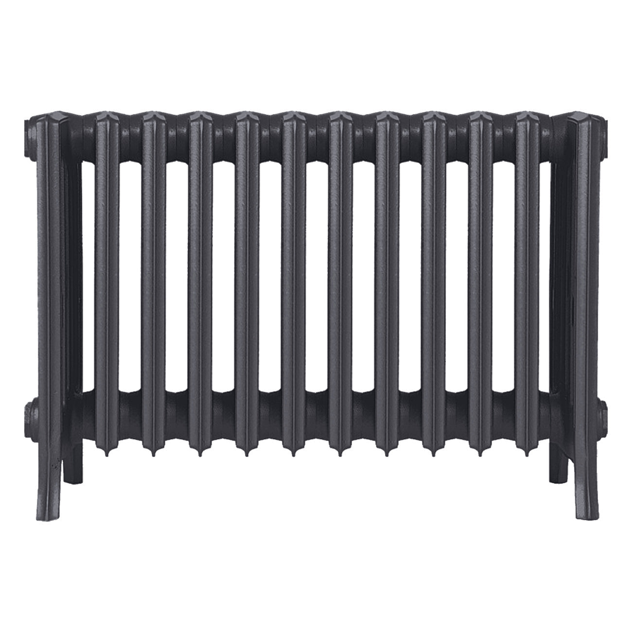 Grace - Black Iron Cast Iron Column Radiator H450mm x W756mm 6 Column - Wall Hung