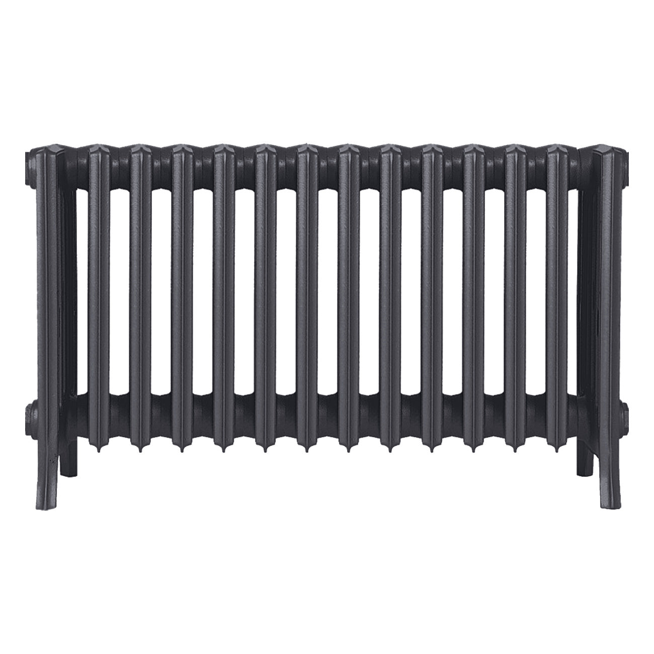 Grace - Black Iron Cast Iron Column Radiator H450mm x W877mm 6 Column - Wall Hung