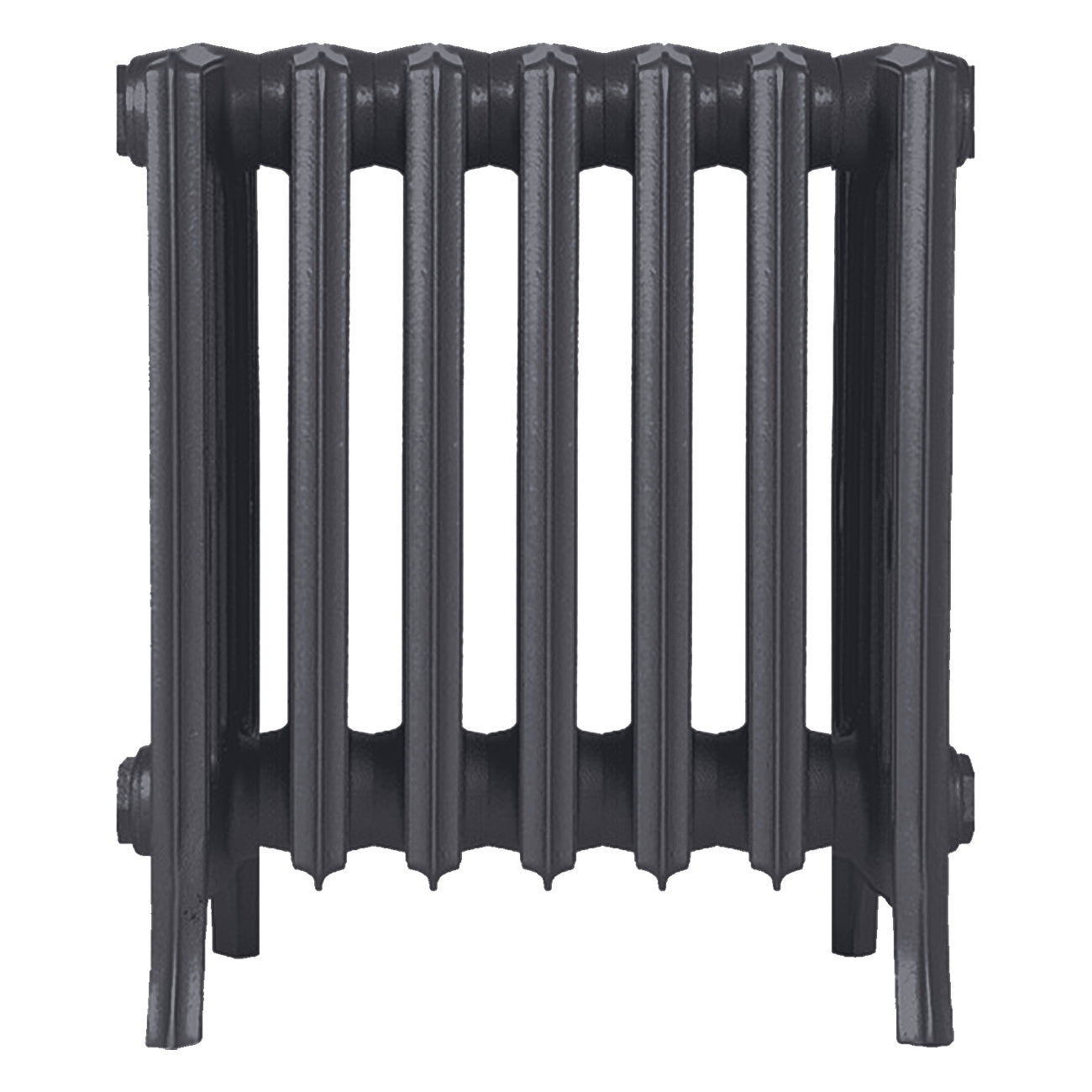 Grace - Black Iron Cast Iron Column Radiator H450mm x W454mm 6 Column - Wall Hung