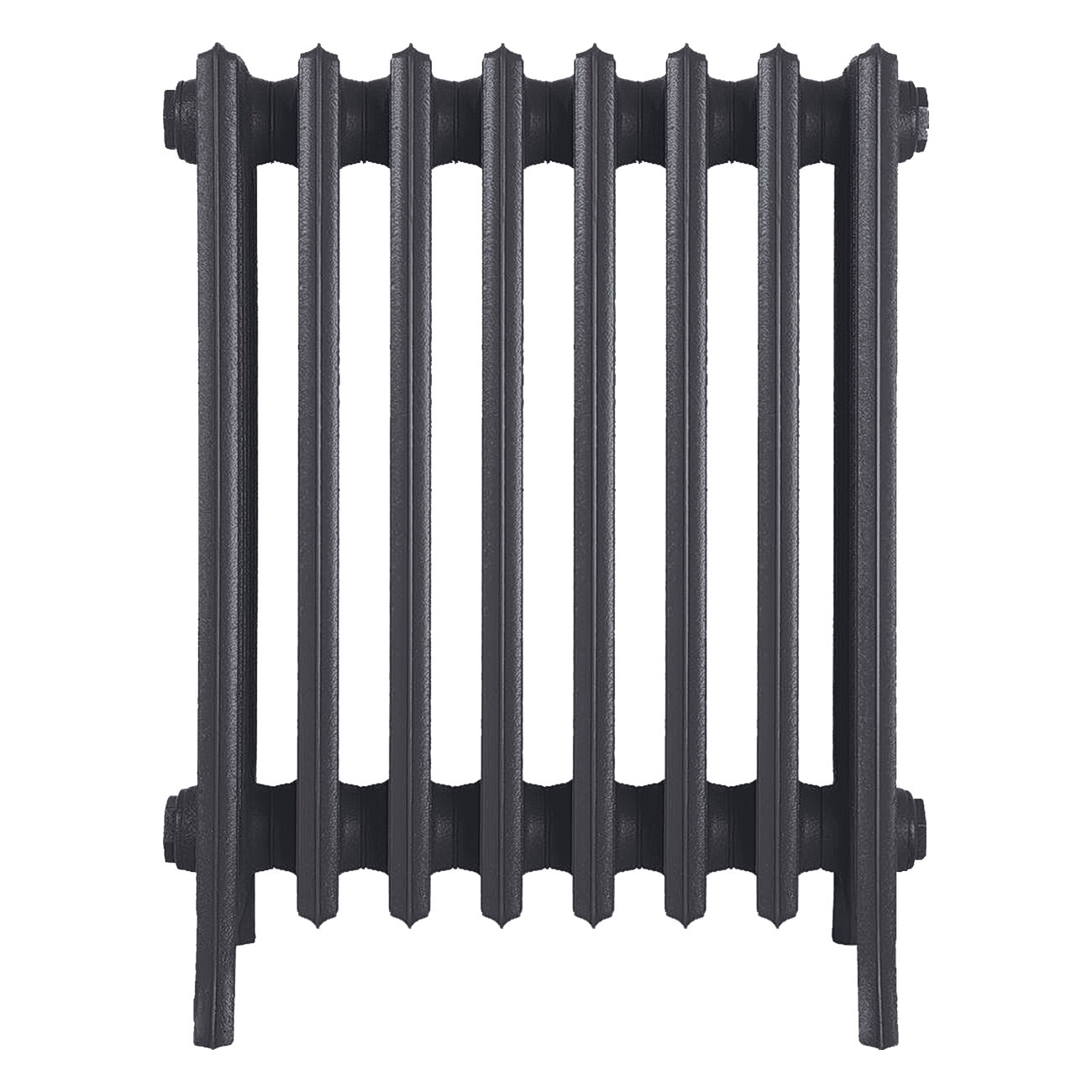 Grace - Black Iron Cast Iron Column Radiator H650mm x W514mm 6 Column - Floor Standing