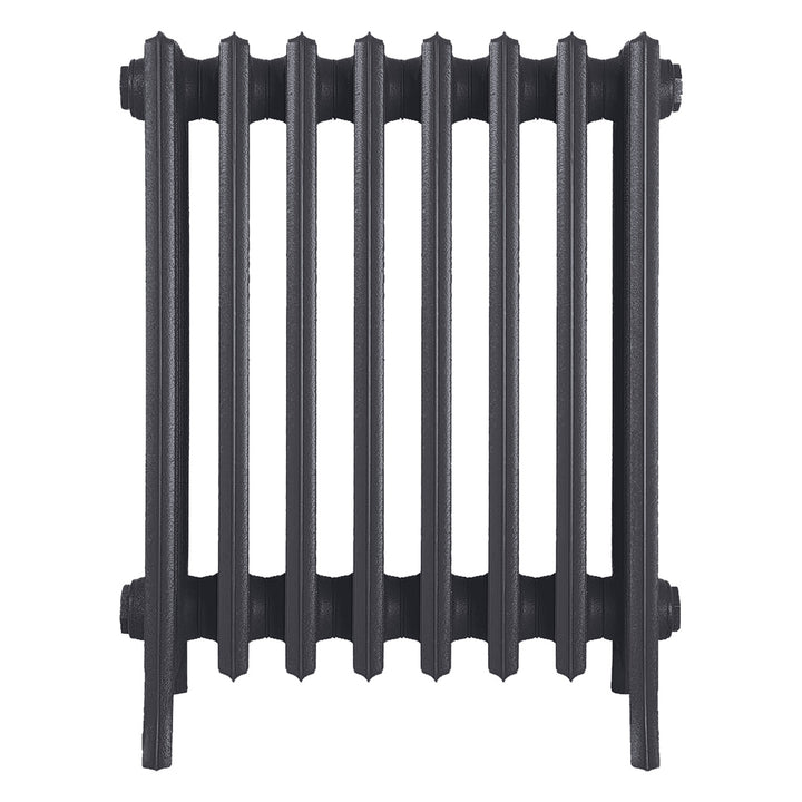 Grace - Black Iron Cast Iron Column Radiator H650mm x W514mm 6 Column - Floor Standing