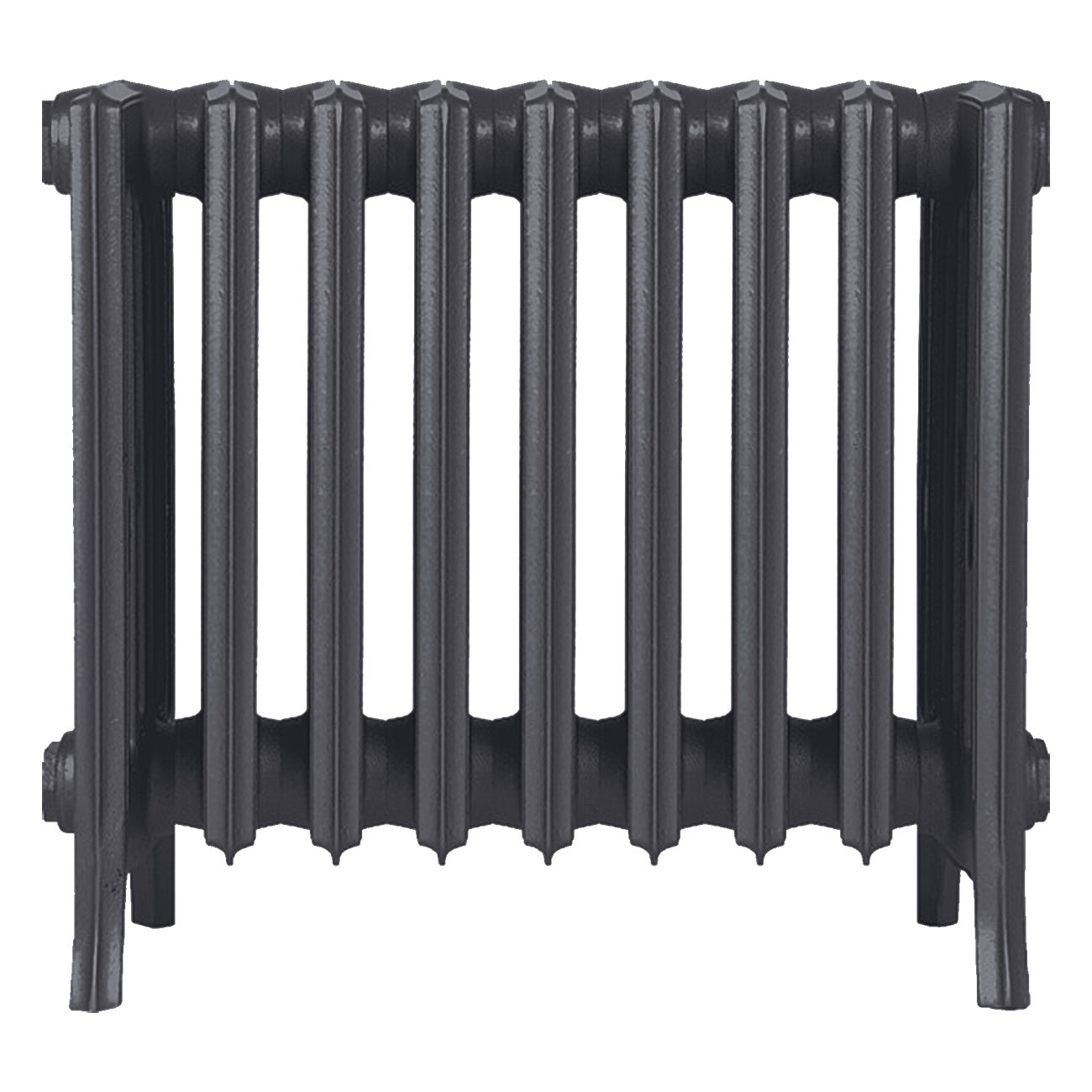 Grace - Black Iron Cast Iron Column Radiator H450mm x W575mm 6 Column - Wall Hung
