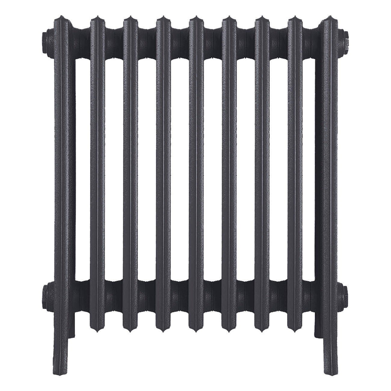 Grace - Black Iron Cast Iron Column Radiator H600mm x W575mm 6 Column - Wall Hung