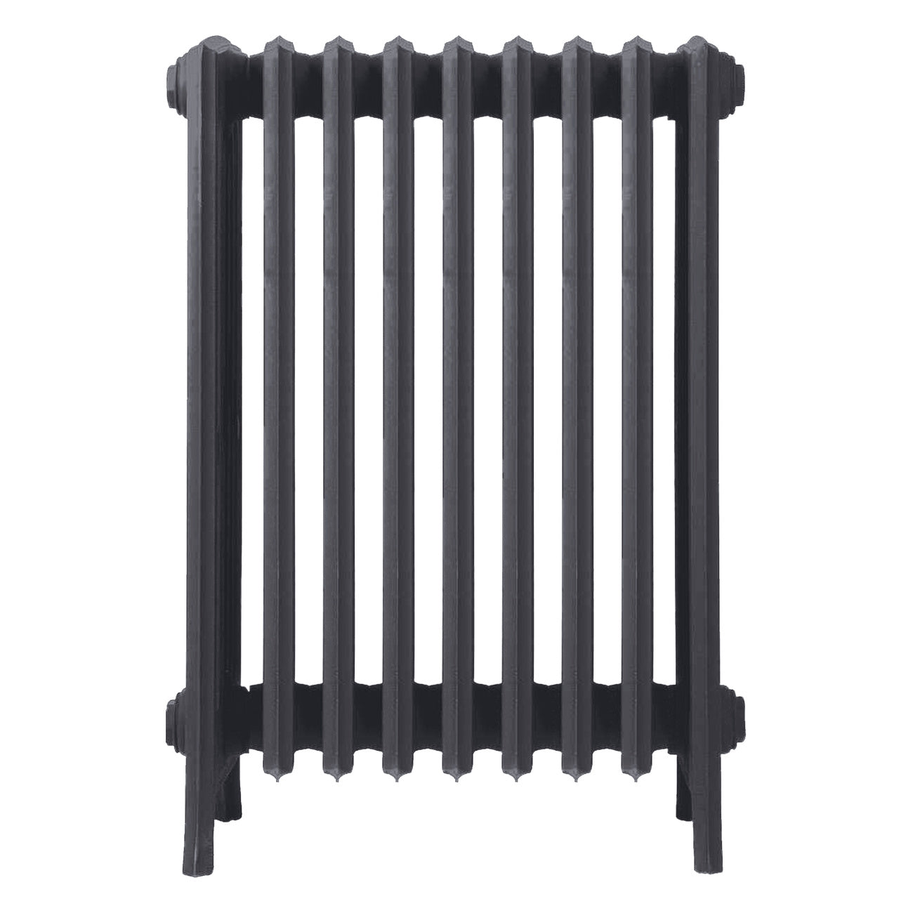 Grace - Black Iron Cast Iron Column Radiator H700mm x W575mm 6 Column - Wall Hung