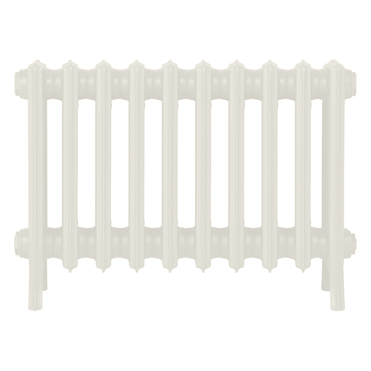 Grace - Chalk White Cast Iron Column Radiator H450mm x W635mm 4 Column - Wall Hung