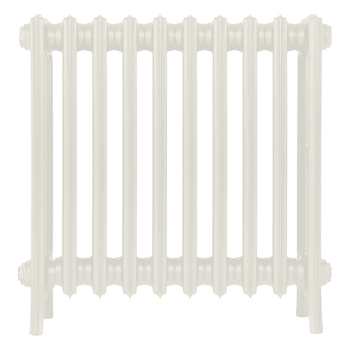 Grace - Chalk White Cast Iron Column Radiator H600mm x W635mm 4 Column - Wall Hung