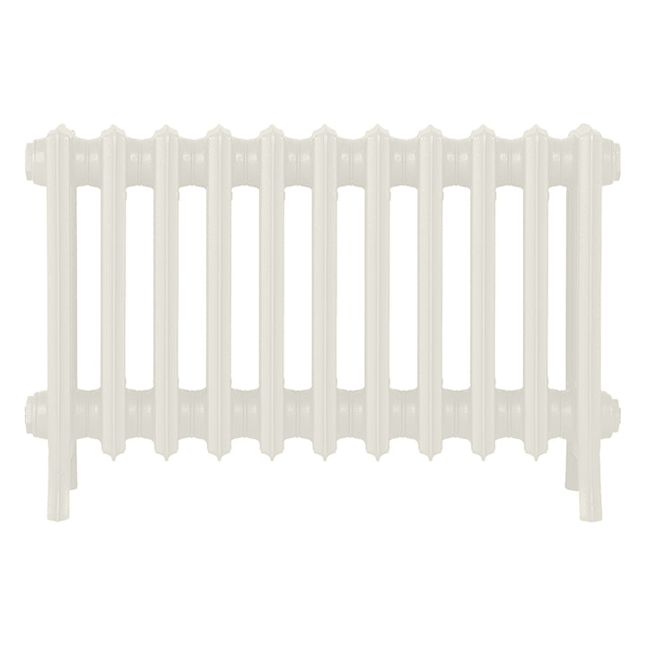 Grace - Chalk White Cast Iron Column Radiator H450mm x W696mm 4 Column - Wall Hung