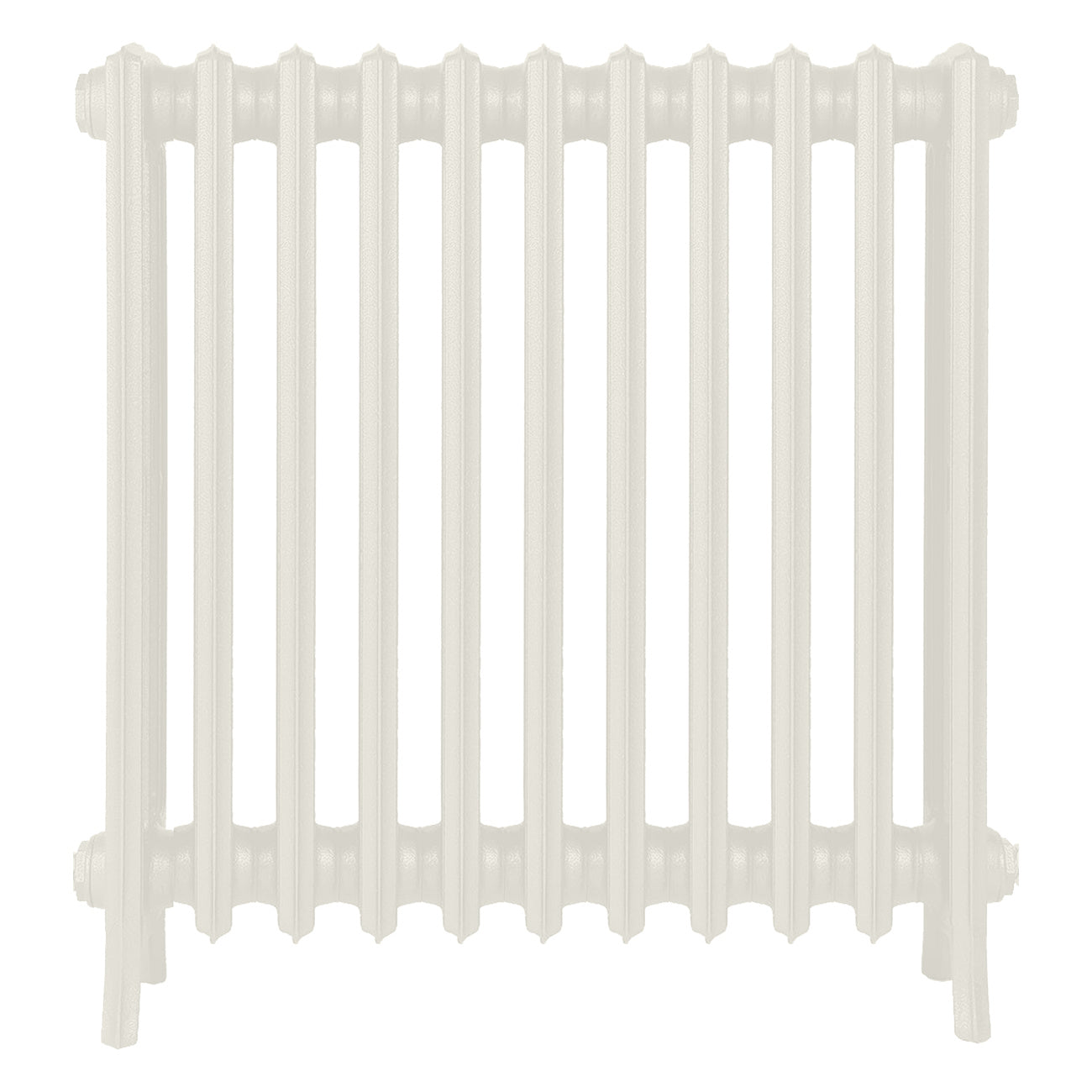 Grace - Chalk White Cast Iron Column Radiator H750mm x W696mm 4 Column - Floor Standing
