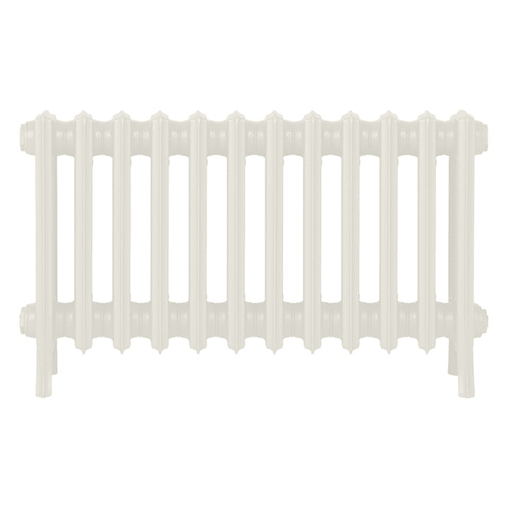Grace - Chalk White Cast Iron Column Radiator H450mm x W756mm 4 Column - Wall Hung