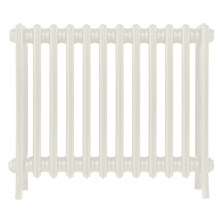 Grace - Chalk White Cast Iron Column Radiator H650mm x W756mm 4 Column - Floor Standing