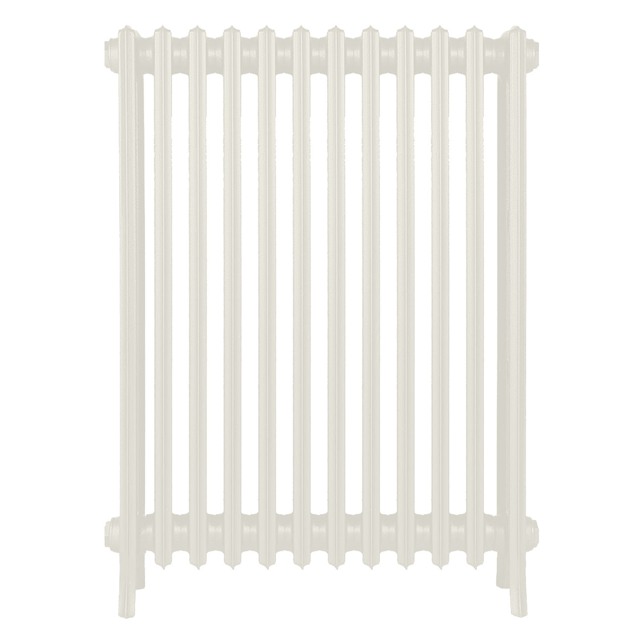 Grace - Chalk White Cast Iron Column Radiator H950mm x W756mm 4 Column - Floor Standing