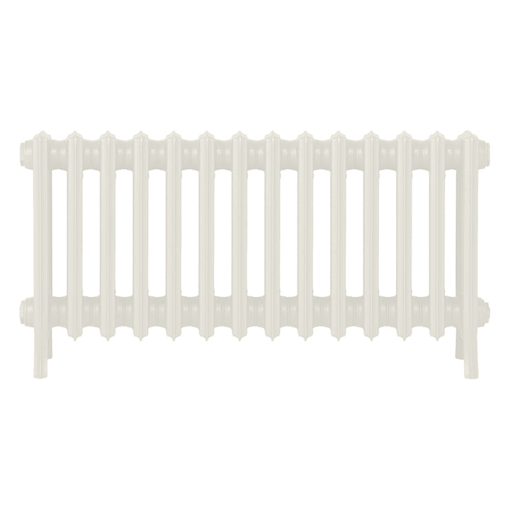 Grace - Chalk White Cast Iron Column Radiator H450mm x W877mm 4 Column - Wall Hung