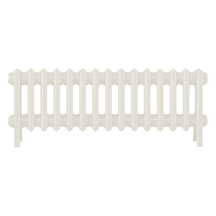 Grace - Chalk White Cast Iron Column Radiator H350mm x W938mm 4 Column - Floor Standing