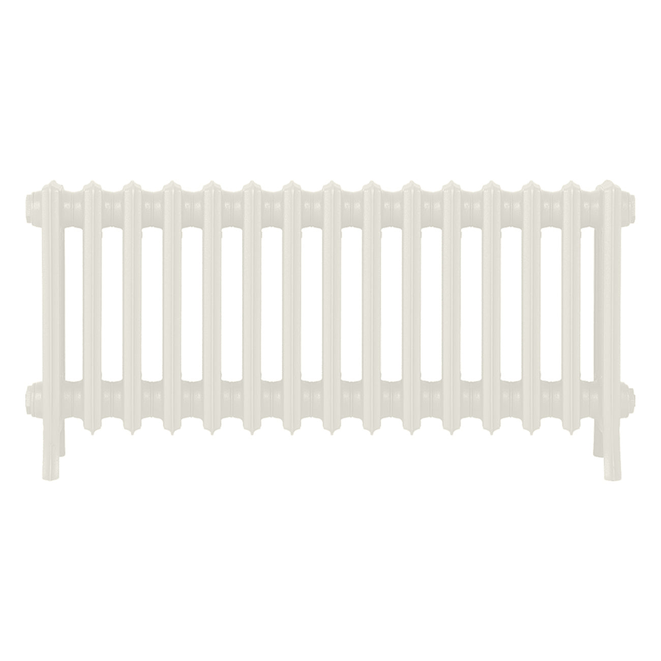 Grace - Chalk White Cast Iron Column Radiator H450mm x W938mm 4 Column - Wall Hung