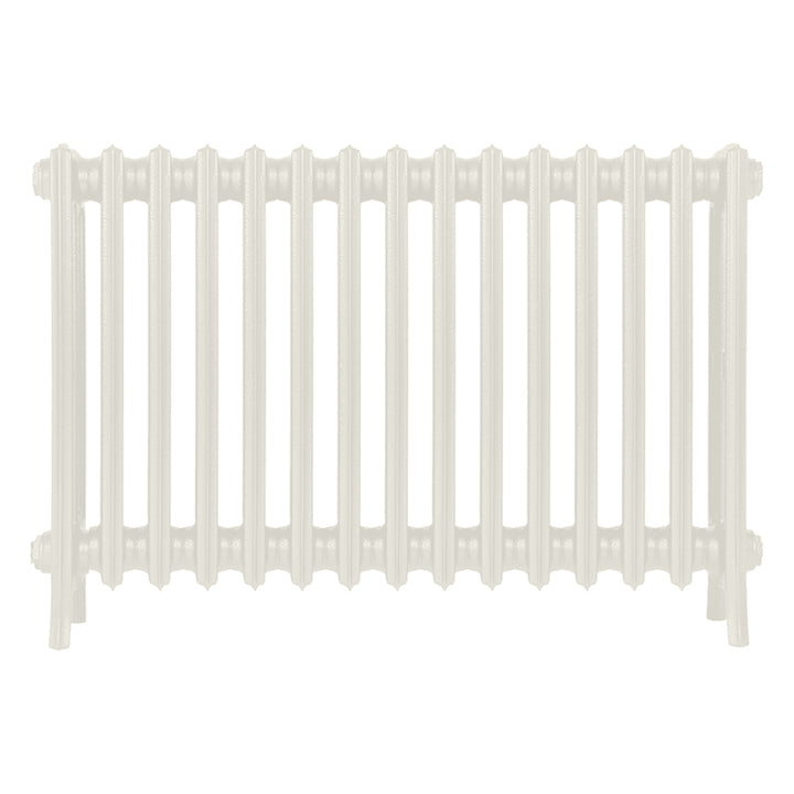 Grace - Chalk White Cast Iron Column Radiator H650mm x W938mm 4 Column - Floor Standing